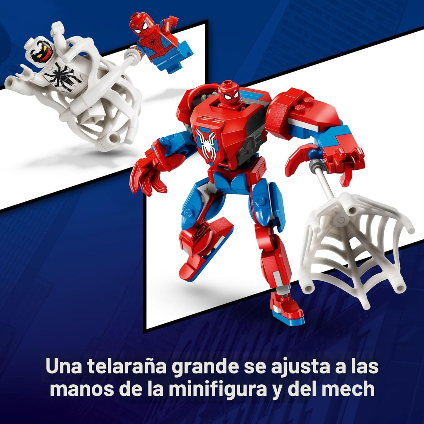 LEGO Marvel Spider-Man Mech vs Anti-Venom - Juego de juguetes de construcción – Juguete de Spider-Man para niños, niños y niñas, a partir de 6 años – Figura de acción para construir – Regalo de superhéroe para cumpleaños – 76308