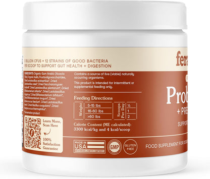 Fera Pets Probióticos para Perros y Gatos con Prebióticos - Orgánic...