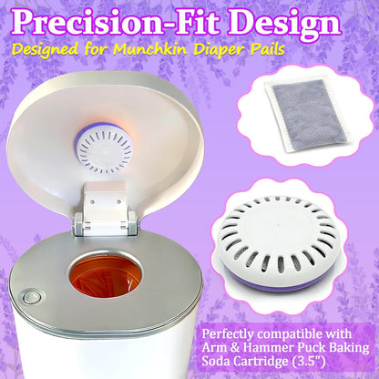 Shellshine Cartucho eliminador de olores para cubos de pañales Munc...