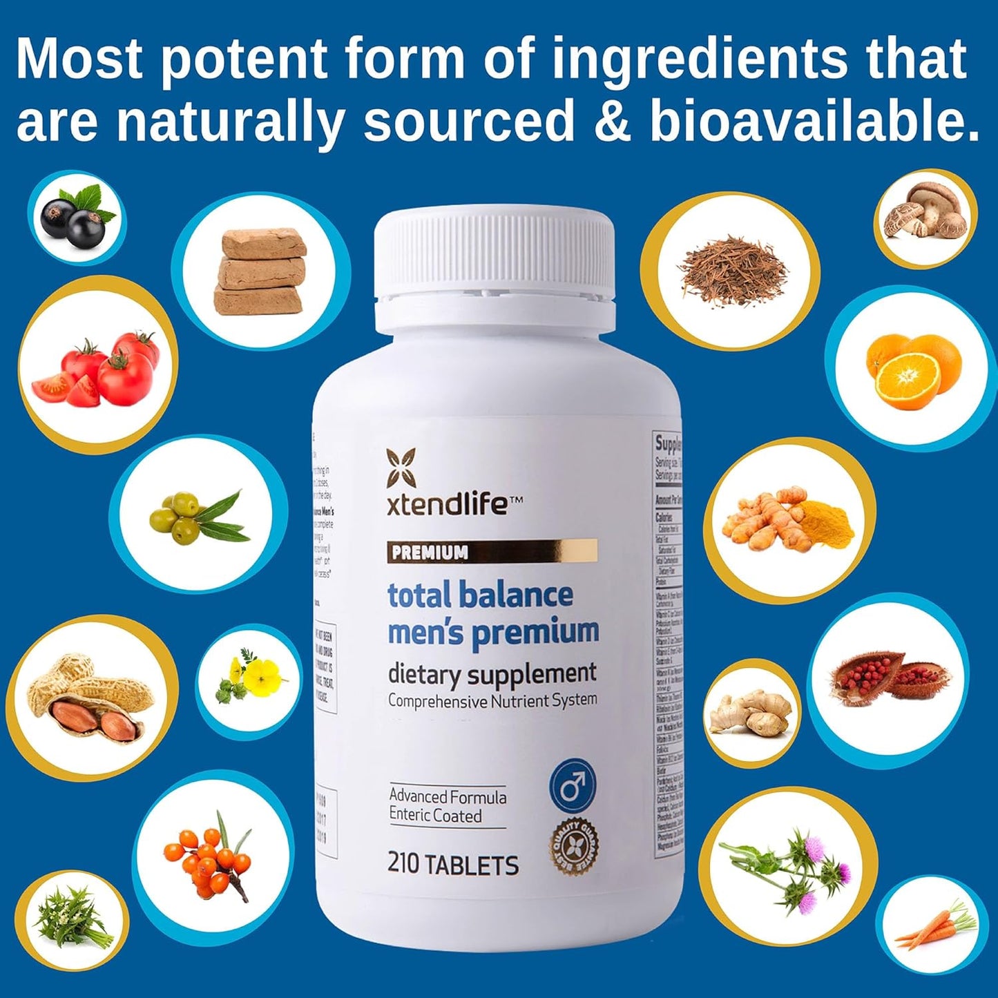 Xtendlife Total Balance Multivitamínico prémium para hombre para la...