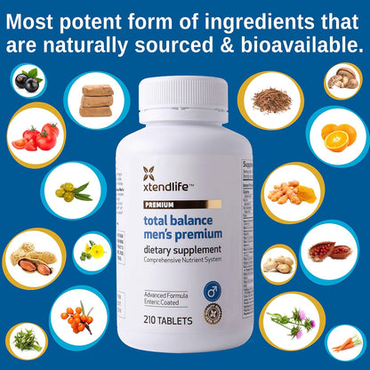 Xtendlife Total Balance Multivitamínico prémium para hombre para la...