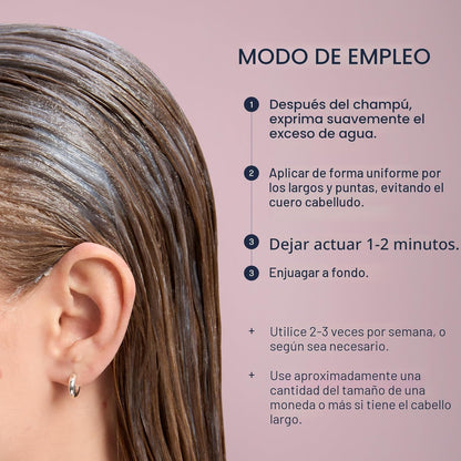 UNOVE Mascarilla reparadora de daños profundos, tratamiento capilar...