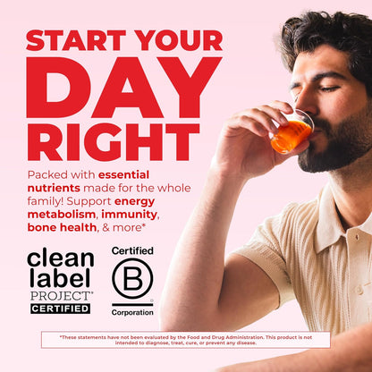 Multivitamínico para mujeres, hombres y niños, vitaminas líquidas d...