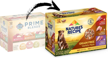 Nature's Recipe Paquete variado de comida húmeda para perros si...