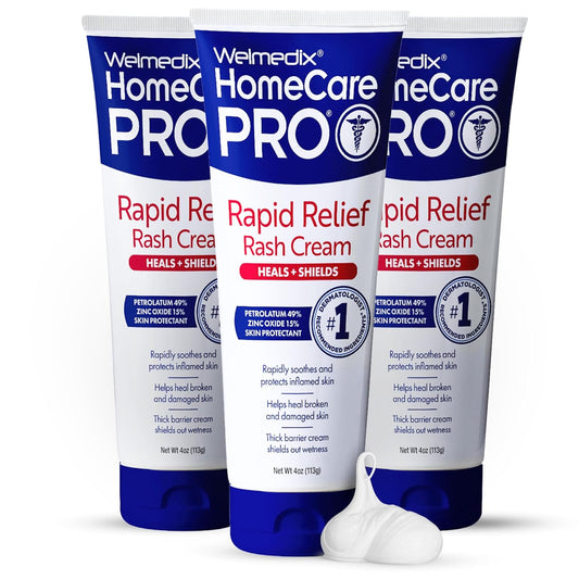 Welmedix Crema de alivio rápido para sarpullido de pañales con óxid...