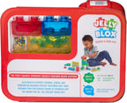 Kit creativo de bloques de gelatina Goliath Jelly Blox | Incluye 20 bloques | Bloques de construcción para niños pequeños y preescolares que los niños pueden apretar, estirar y aplastar | Acreditado