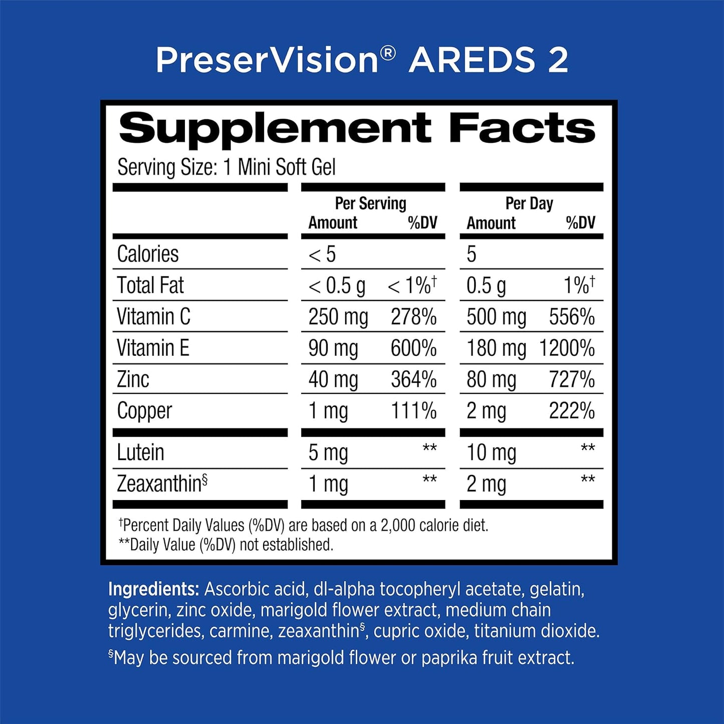 PreserVision AREDS 2 Vitaminas para los ojos, marca #1 recomendada...