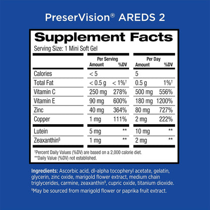 PreserVision AREDS 2 Vitaminas para los ojos, marca #1 recomendada...