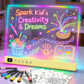 Lumiboard Tablero de dibujo LED con 13 efectos de luz, tablero de n...
