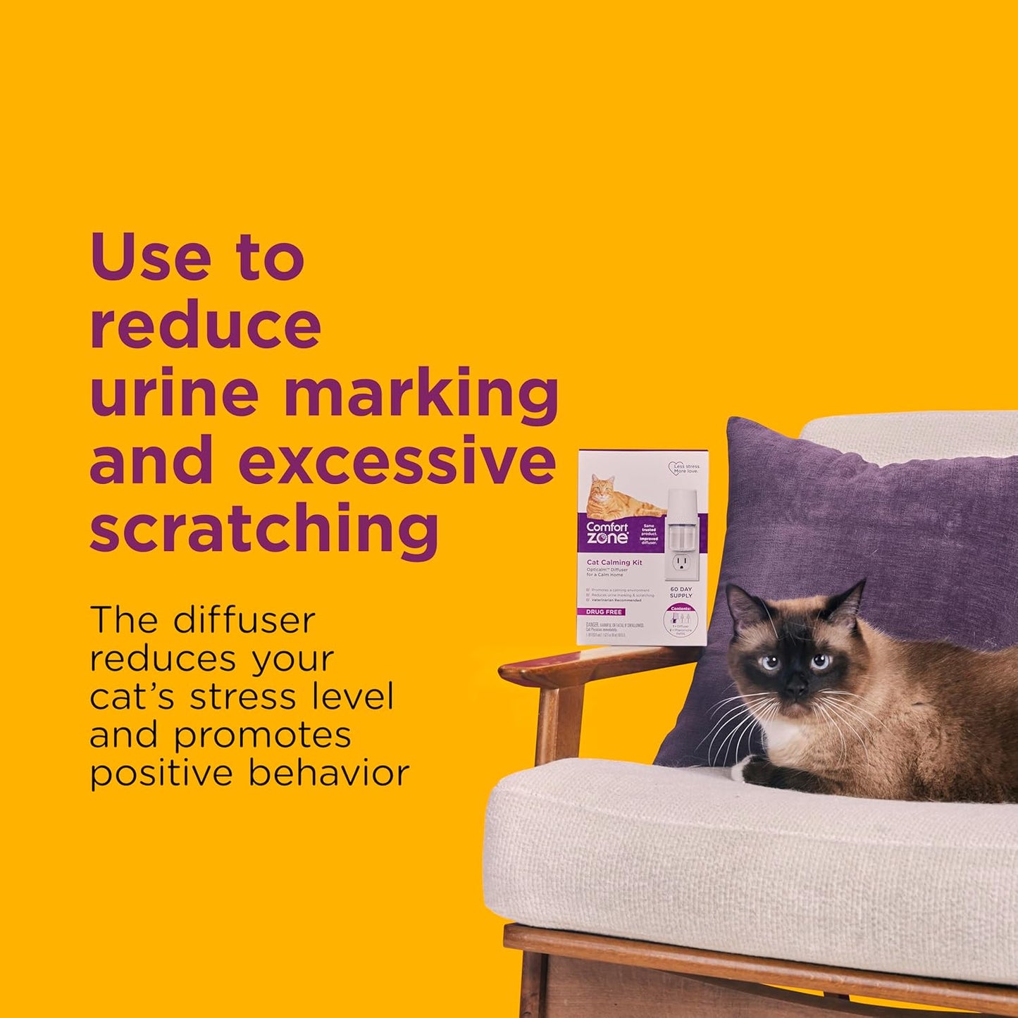 Kit Inicial de 60 Días Comfort Zone; 1 Difusor Multigato y 2 Recarg...