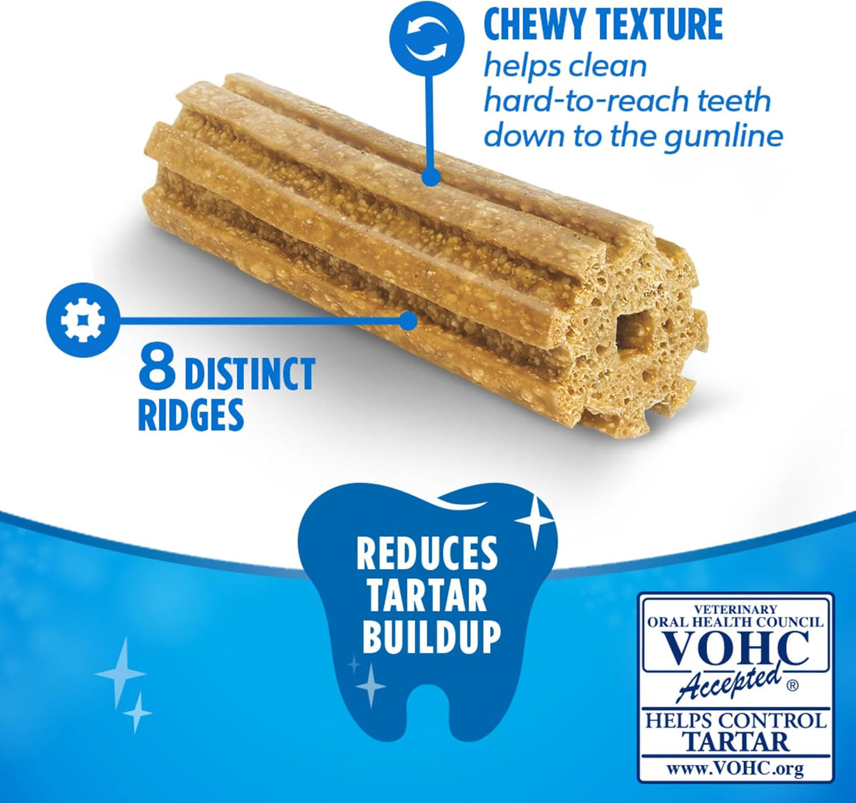 Purina DentaLife - Masticables dentales para perros grandes, hechos...