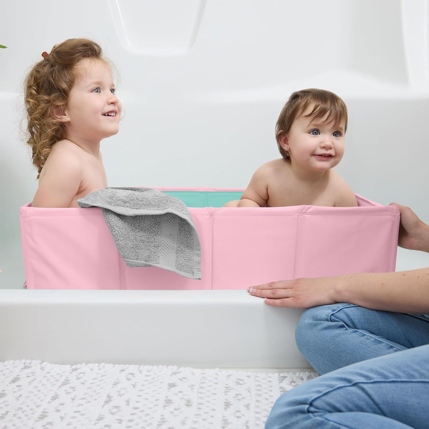 Disney Baby Minnie Mouse Tuckaway - Bañera plegable para niños, con...