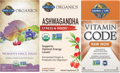 Garden of Life Women\u2019s Bundle: Organics Once Daily Multivitami...