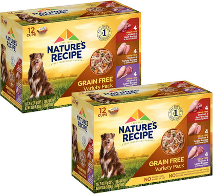 Nature's Recipe Paquete Variado de Comida Húmeda para Perros Si...