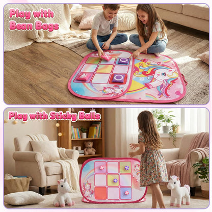 Bean Bag Toss Game for Kids - Cornhole Board Outdoor Toys for Toddl...