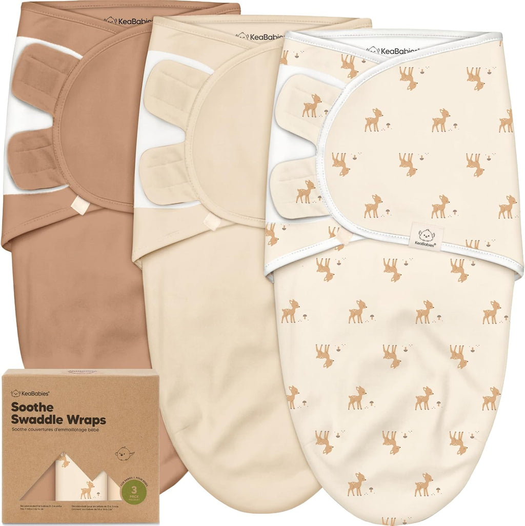 Paquete de 3 sacos de dormir orgánicos para bebé - Mantas envolvent...