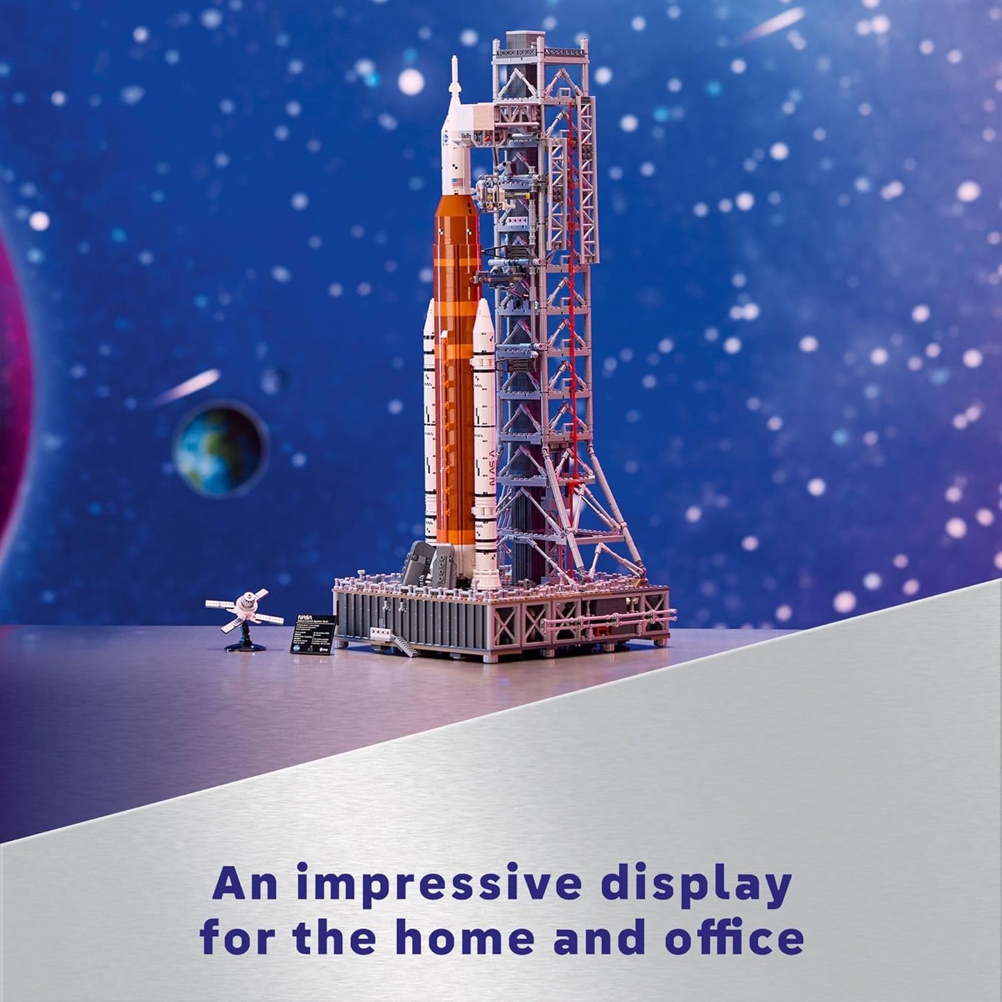 LEGO Icons NASA Artemis Space Launch System - Juego de construcción de modelo de cohete DIY para adultos, edades 18+ - Regalos para cumpleaños - Decoración única de dormitorio para amantes del espacio