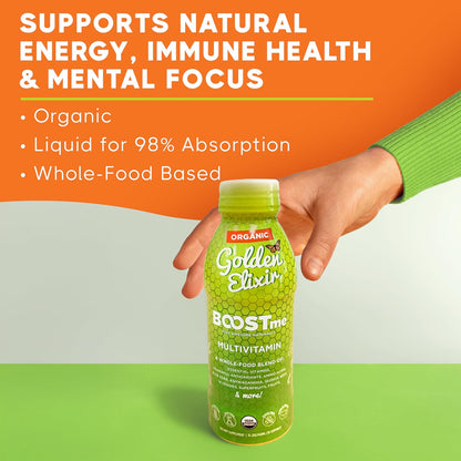 BoostMe Golden Elixir Multivitamínico líquido \u2013 Vitaminas diar...