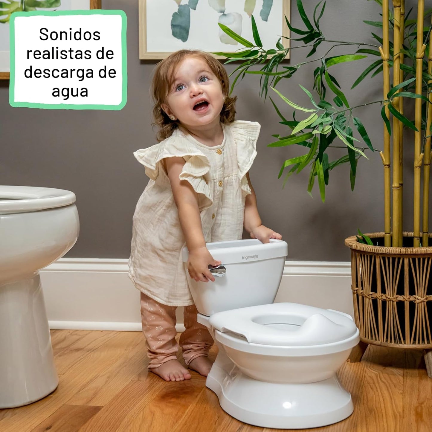 Summer Infant de Ingenuity My Size Potty Pro en blanco, inodoro de...