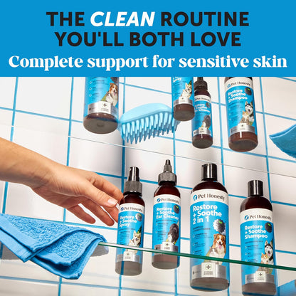 Pet Honesty Restore + Soothe 2 en 1 Champú + Acondicionador para pi...