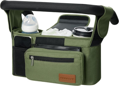 Momcozy: Organizador universal para cochecito con soporte para taza...