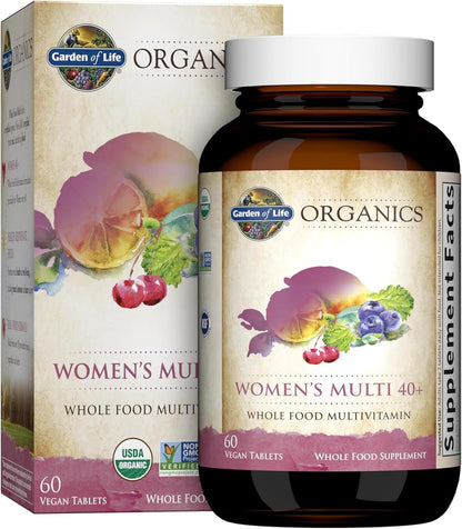 Garden of Life Organics Vitaminas para Mujeres de 40+ - 60 Tabletas...