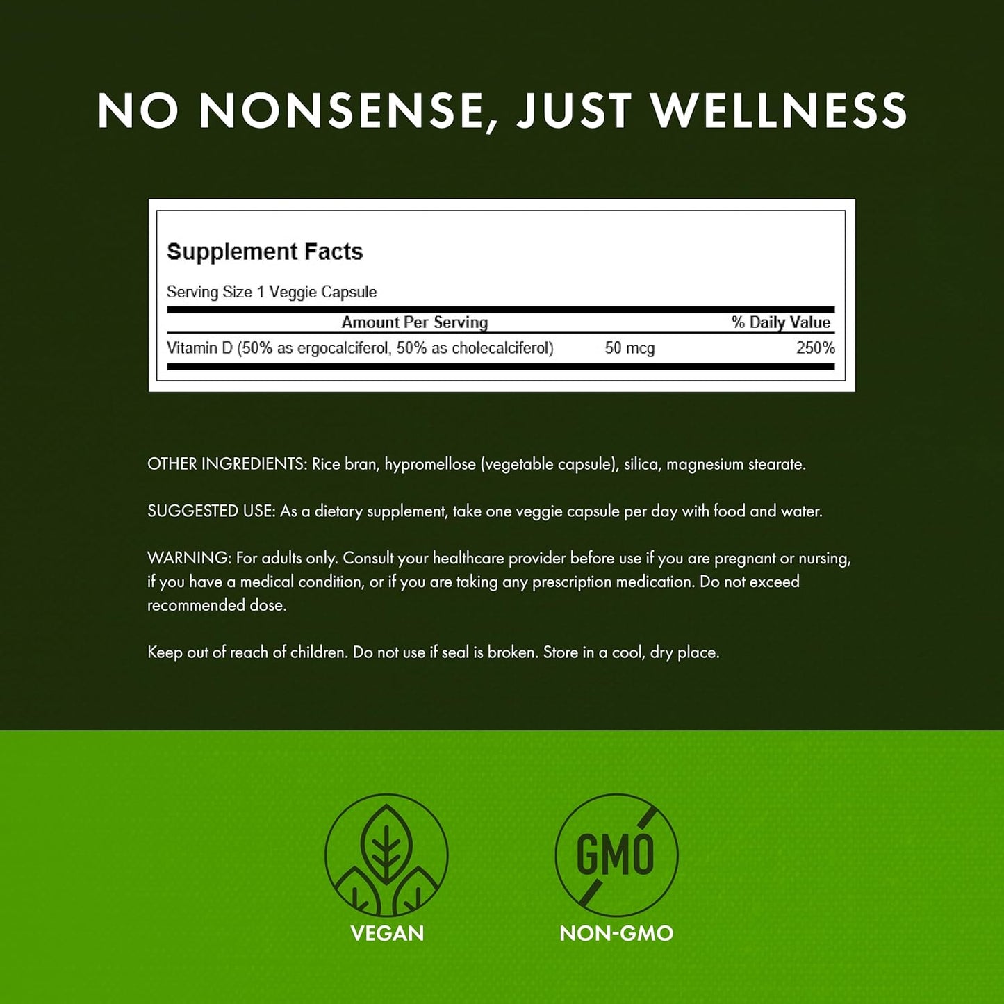 Swanson D2 y D3-2,000 UI - Suplemento de salud dental y ósea - Ofre...