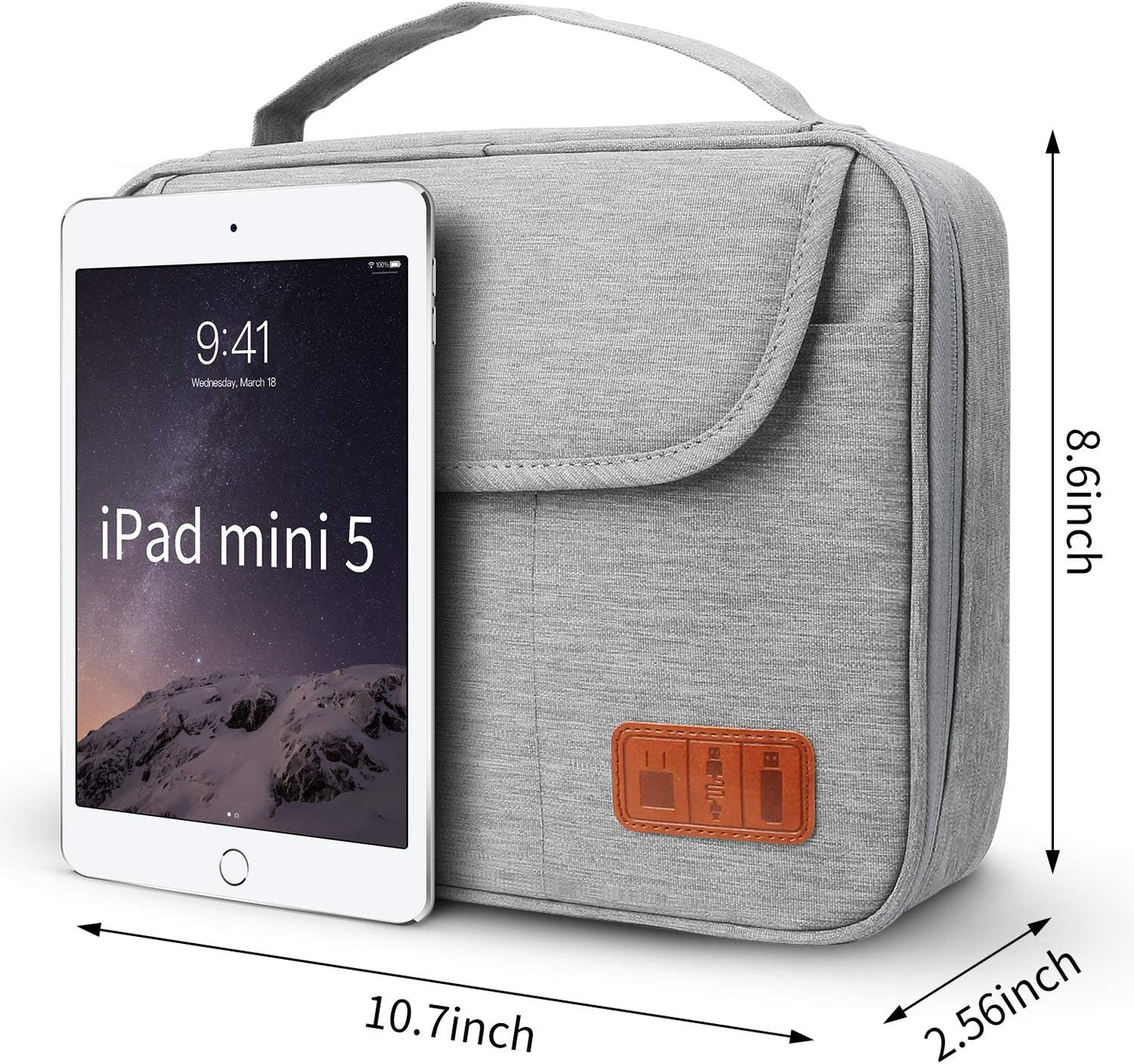 HOLIMET Bolsa organizadora de cables, bolsa de accesorios electróni...