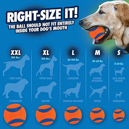 Chuckit! Juguetes de pelota ultra para perros con cubo de limpieza...