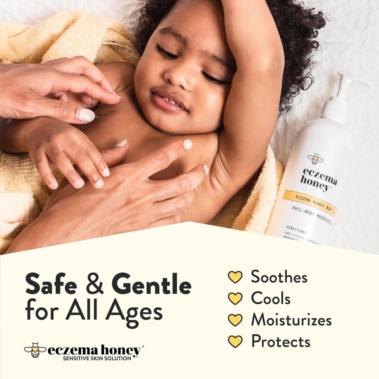 ECZEMA HONEY Loción corporal de avena - Crema de manos y cuerpo par...