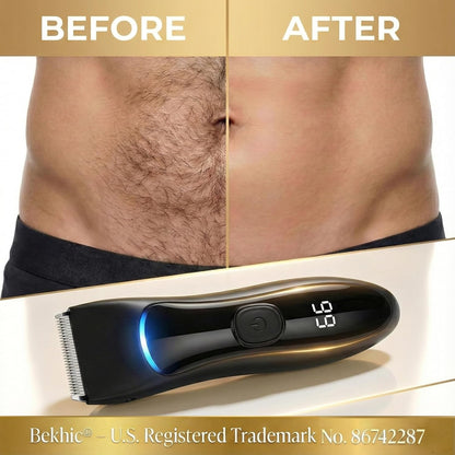 Bekhic Manscape - Cortadora de pelo para ingle y cuerpo para hombre...
