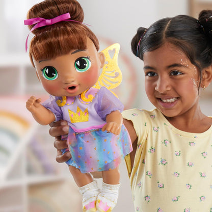 Baby Alive Fairy Fashions - Muñeca Sophia Sparkle con accesorios de...