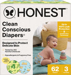 The Honest Company Pañales, hipoalergénicos, UR Ribbiting, talla 3,...