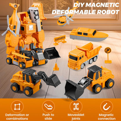 35 PCS Transformación Magnética Ingeniería Robot Car Set Juguetes |...