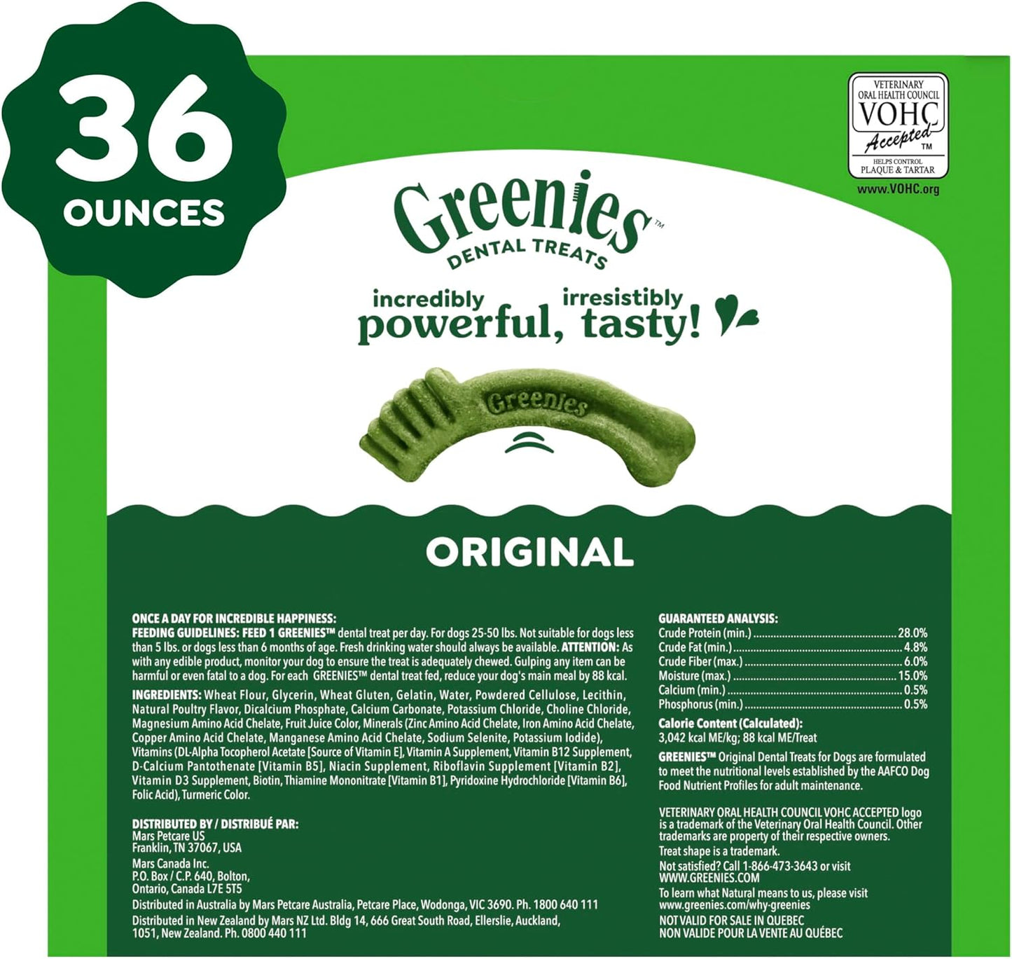 Greenies Golosinas dentales naturales para perros adultos recomenda...