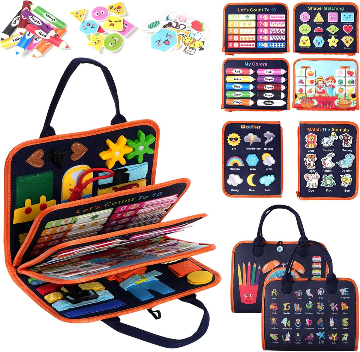Tabla Ocupada de Juego Montessori para Niños Pequeños: Juguetes Mon...