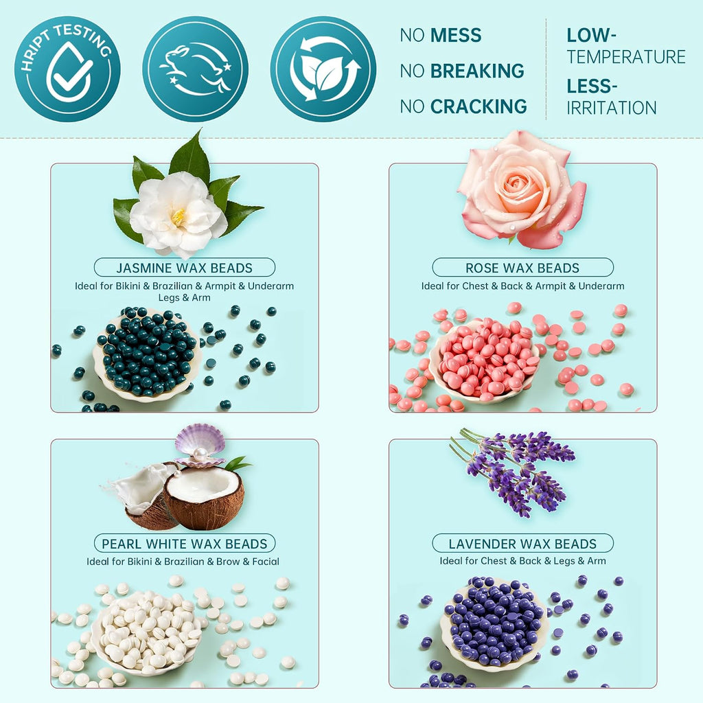 Kit de depilación Lifestance para mujeres y hombres - Calentador di...