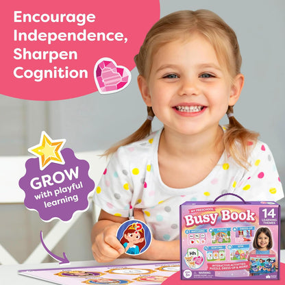 3 Year Old Girl Gifts - Montessori Busy Book For Toddlers 3-5, 4 Ye...