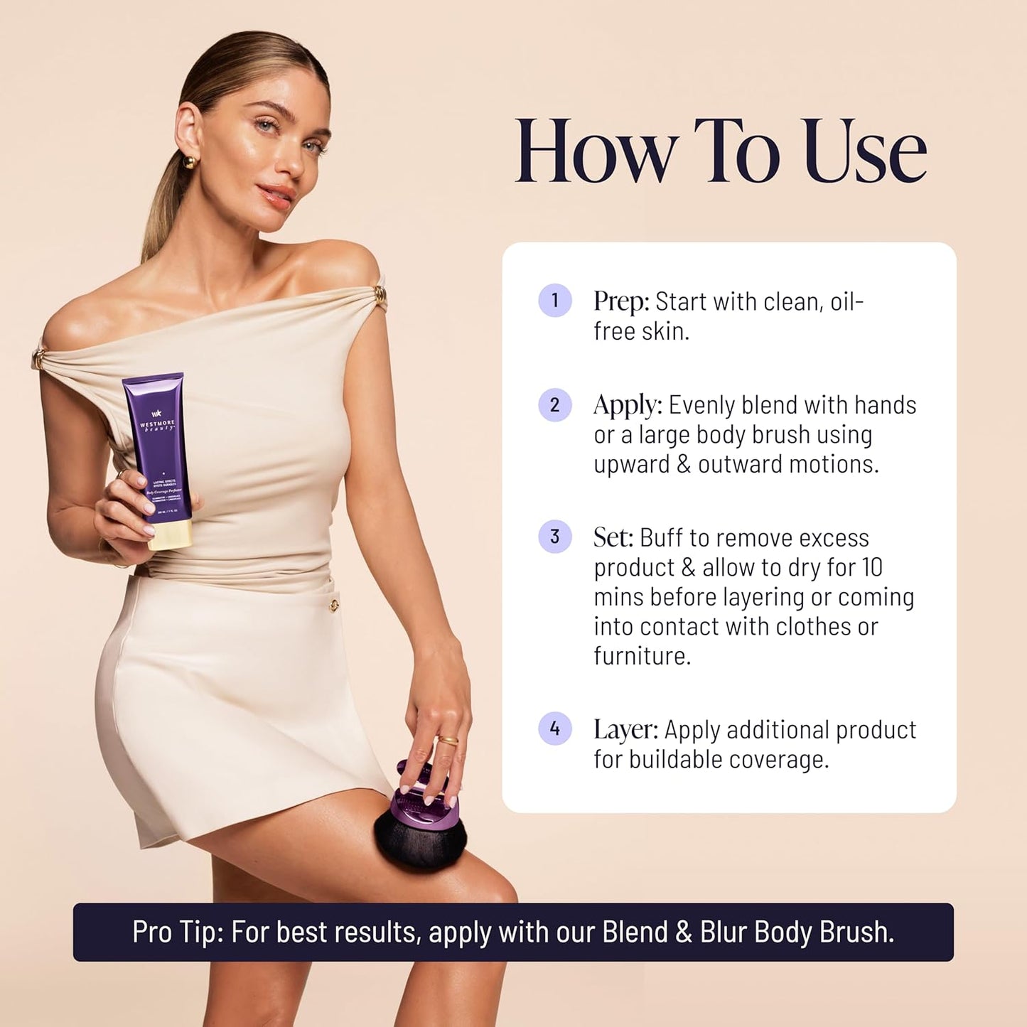Westmore Beauty Body Coverage Perfector x Blend &amp; Blur Body Bru...