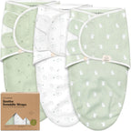 Paquete de 3 sacos de dormir orgánicos para bebé - Mantas envolvent...