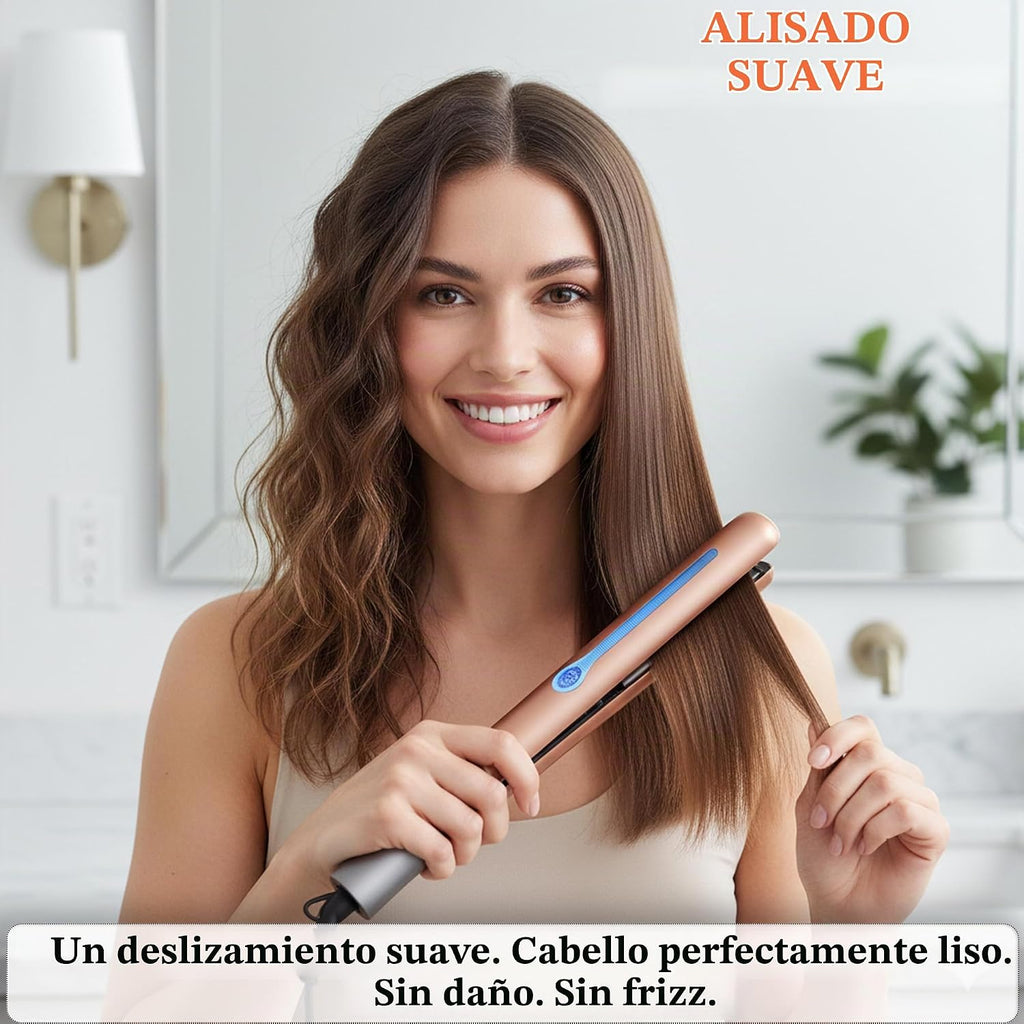 NITION Plancha plana LCD de turmalina de cerámica MCH 10s Calentami...