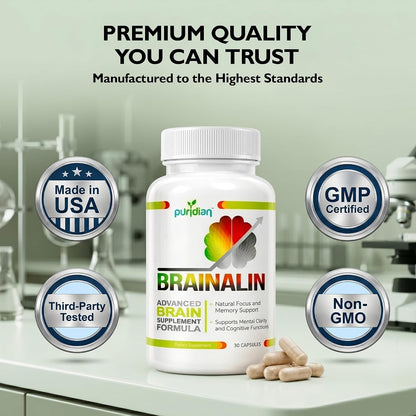 Vitaminas para el cerebro, memoria, atención y concentración. 100 %...