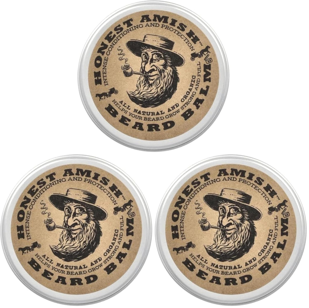 Honest Amish Acondicionador sin enjuague para barba, hecho con solo...