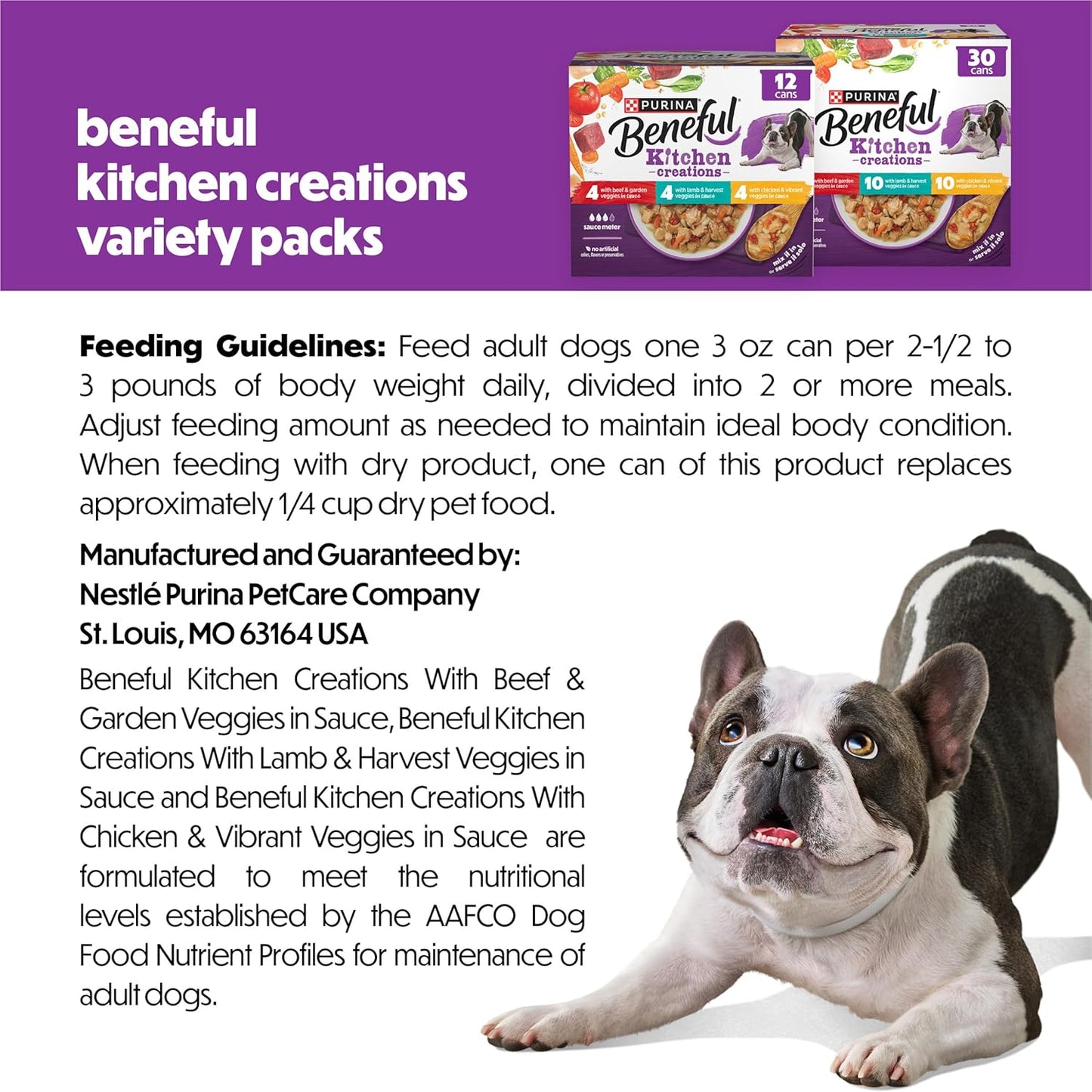 Beneful Purina Kitchen Creations - Alimento húmedo para perros con...