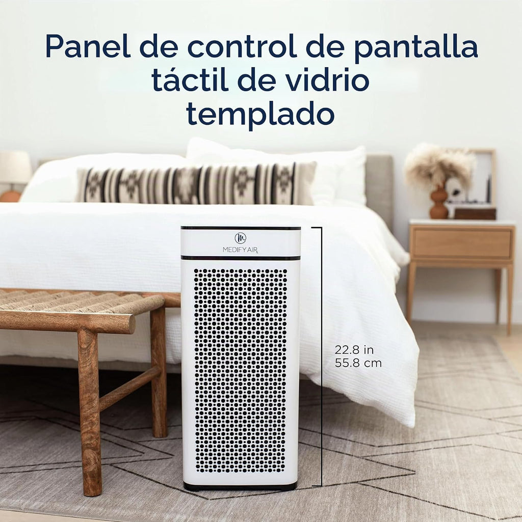 Medify MA-40 - Purificador de aire con filtro HEPA | Cobertura de 1...