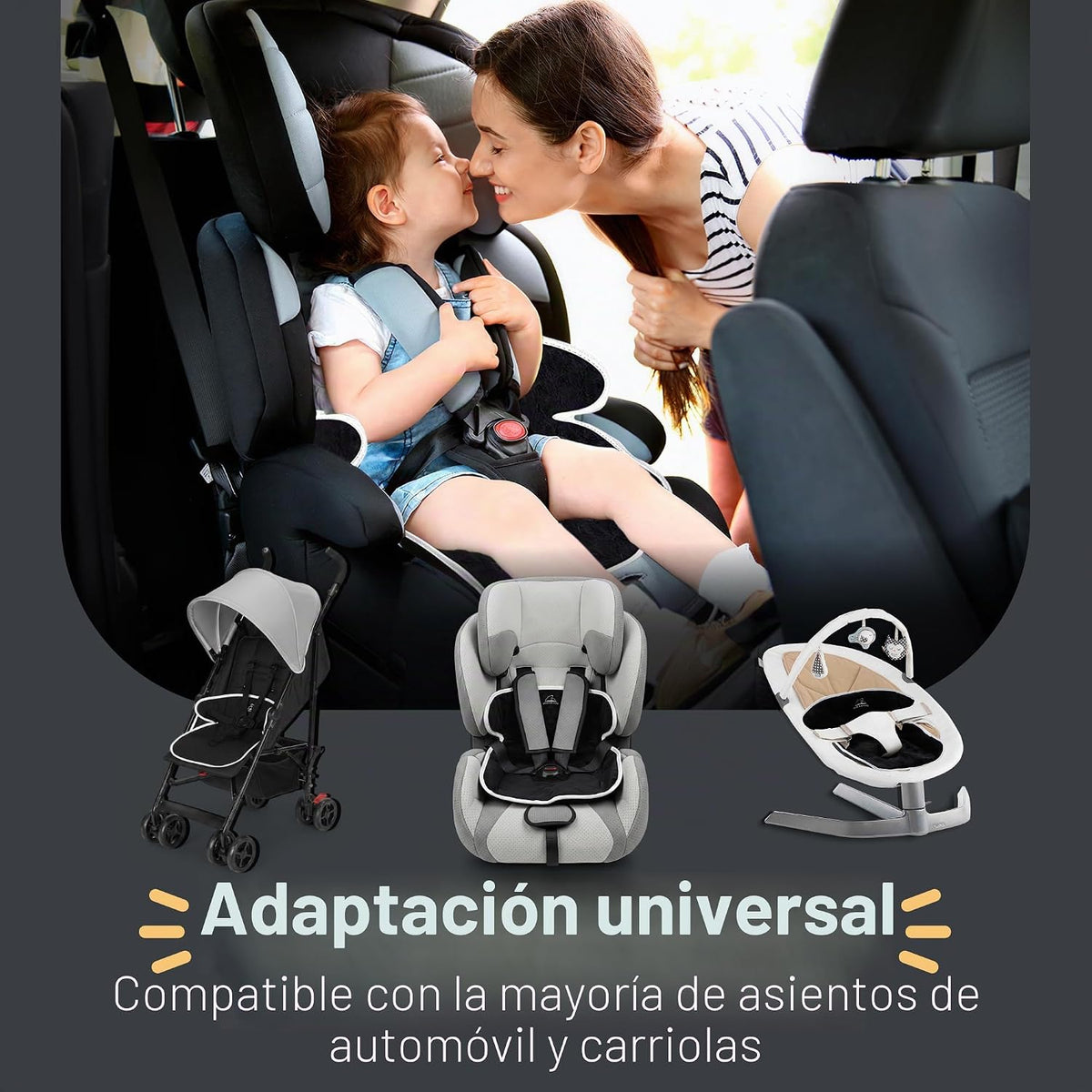 Protector de asiento de automóvil para entrenamiento de inodoro par...