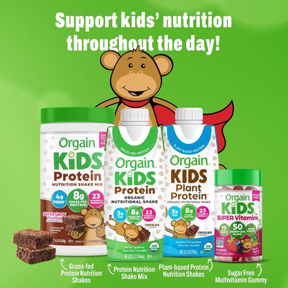 Orgain Organic Kids - Batido nutricional de proteínas para niños, c...