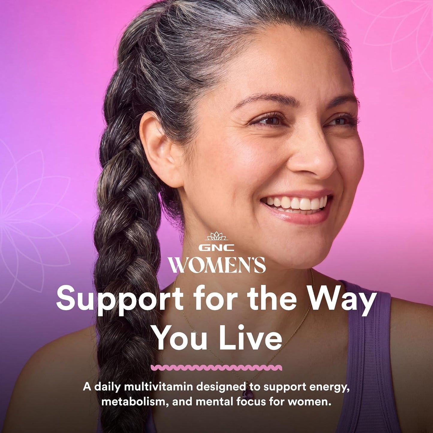 GNC Multivitamínico de energía y metabolismo para mujeres, para con...