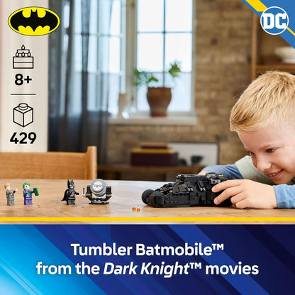 LEGO DC Batman Tumbler vs. Dos Caras y El Guasón Set de Construcción de Juguetes - Vehículo de Superhéroe Batmóvil de El Caballero de la Noche para Niños, Niños y Niñas, Edades 8+ - Idea de Regalo
