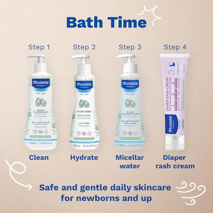 Mustela Gel de Limpieza Suave para Bebé - Jabón para el Cabello y C...
